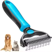 Two In One Stainless Deshedding Brush For Dogs And Cats